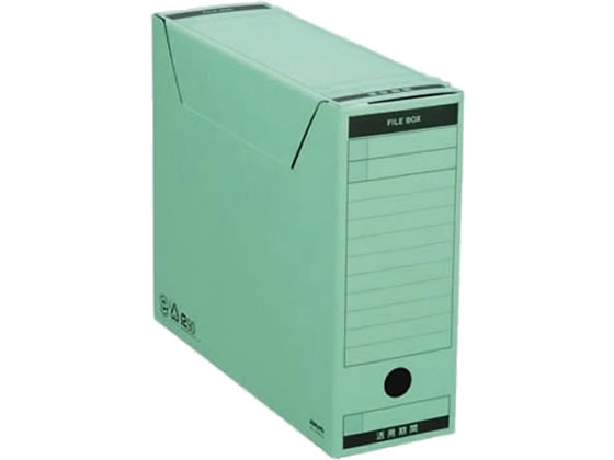 コクヨ ファイルボックス-FS〈Bタイプ〉A4ヨコ 背幅102mm 緑5冊 1パック(ご注文単位1パック)【直送品】