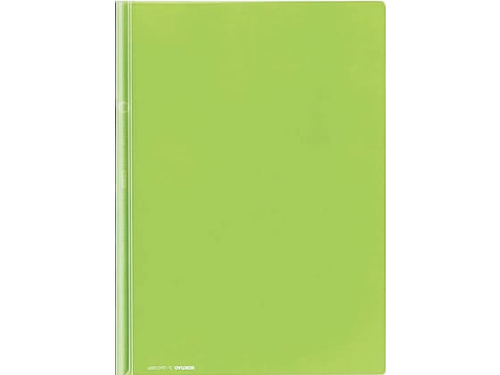 コクヨ レールクリヤーホルダー〈カラーズ〉A4 20枚収容 イエローグリーン 1冊（ご注文単位1冊)【直送品】