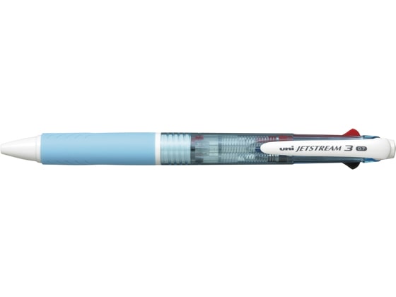三菱鉛筆 ジェットストリーム3色ボールペン0.7mm 水色 10本 1箱(ご注文単位1箱)【直送品】