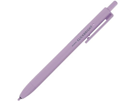 ゼブラ ノック式蛍光ペン クリックブライト 紫 WKS30-PU 1本(ご注文単位1本)【直送品】