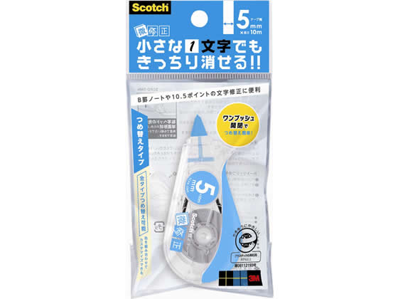 3M スコッチ修正テープ 微修正 5mm SCPD-5NN 1個(ご注文単位1個)【直送品】