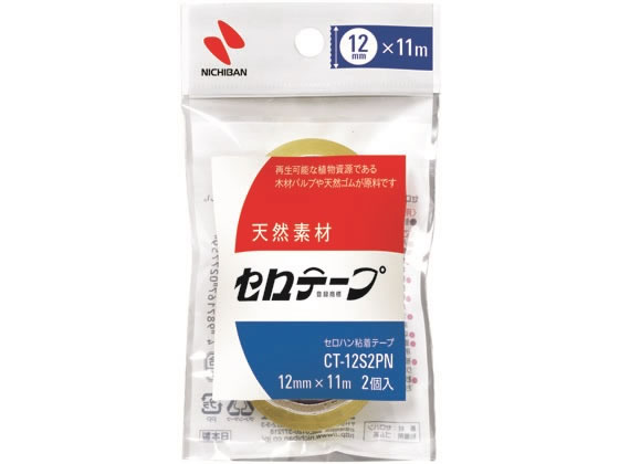 ニチバン セロテープ 小巻 12mm×11m 2巻パック CT-12S2PN 1パック(ご注文単位1パック)【直送品】