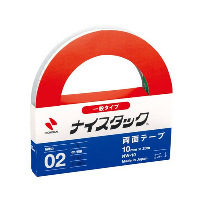 ニチバン 再生紙両面テープ ナイスタック レギュラーサイズ NW-10 1個(ご注文単位1個)【直送品】