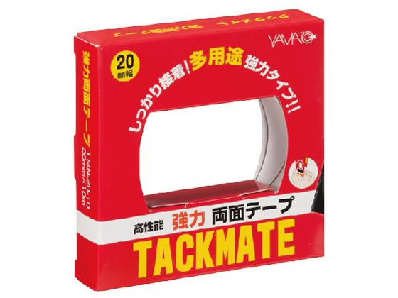 ヤマト 両面テープ タックメイト 20mm×10m TMN-20-10 1巻(ご注文単位1巻)【直送品】