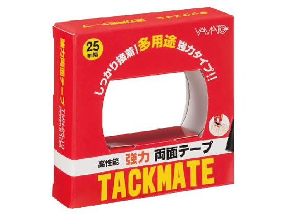 ヤマト 両面テープ タックメイト 25mm×10m TMN-25-10 1巻(ご注文単位1巻)【直送品】