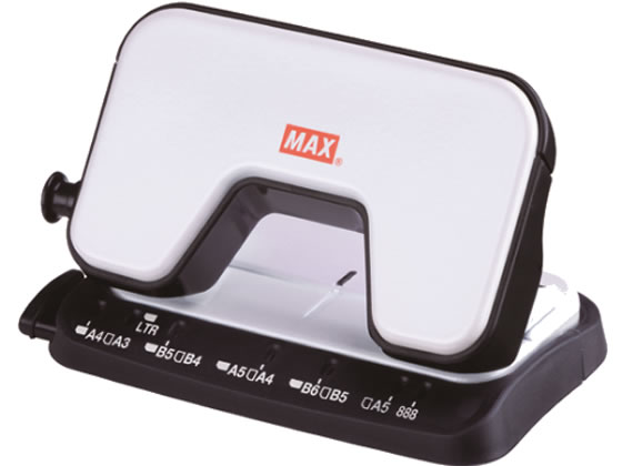 マックス 軽あけパンチ SCOOVA 15枚あけ ホワイト DP-15T/W 1個(ご注文単位1個)【直送品】