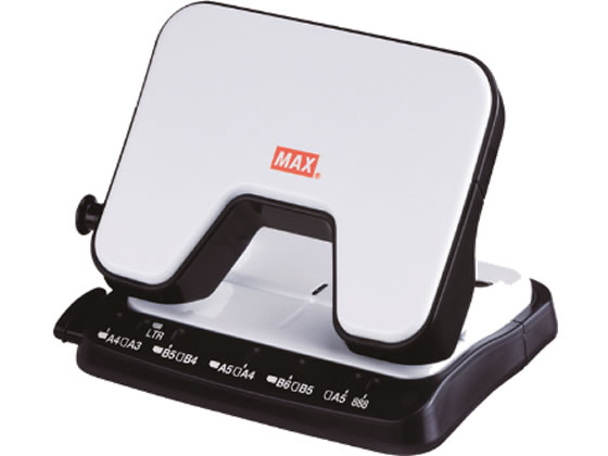 マックス 軽あけパンチ SCOOVA 25枚あけ ホワイト DP-25T/W 1個(ご注文単位1個)【直送品】