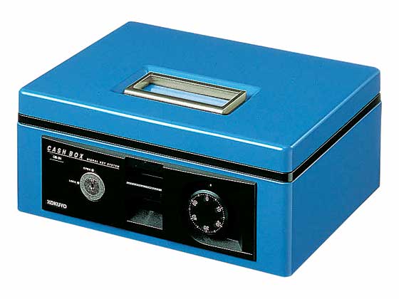 コクヨ 手提げ金庫 A5 青 CB-13B 1台(ご注文単位1台)【直送品】