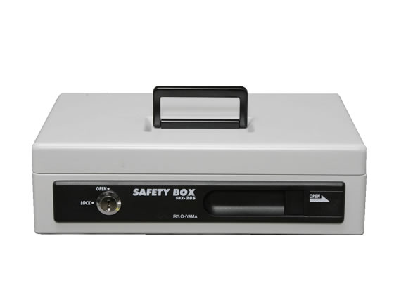 アイリスオーヤマ 手提げ金庫A5スリム グレー SBX-A5S 1個(ご注文単位1個)【直送品】