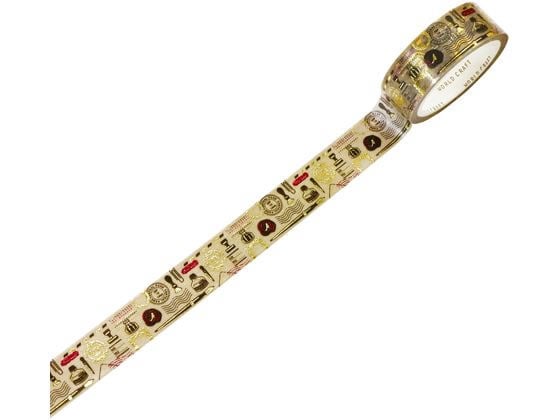 ワールドクラフト キラキラマスキングテープ Letter KRMT15-031 1巻(ご注文単位1巻)【直送品】