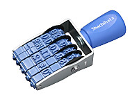 シヤチハタ エルゴグリップ 欧文日付 明朝体 2号 NFD-2M 1個(ご注文単位1個)【直送品】