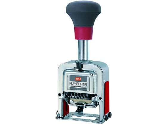 マックス NR90233 ナンバリング6桁 7様式A字体 NR-607A 1個(ご注文単位1個)【直送品】