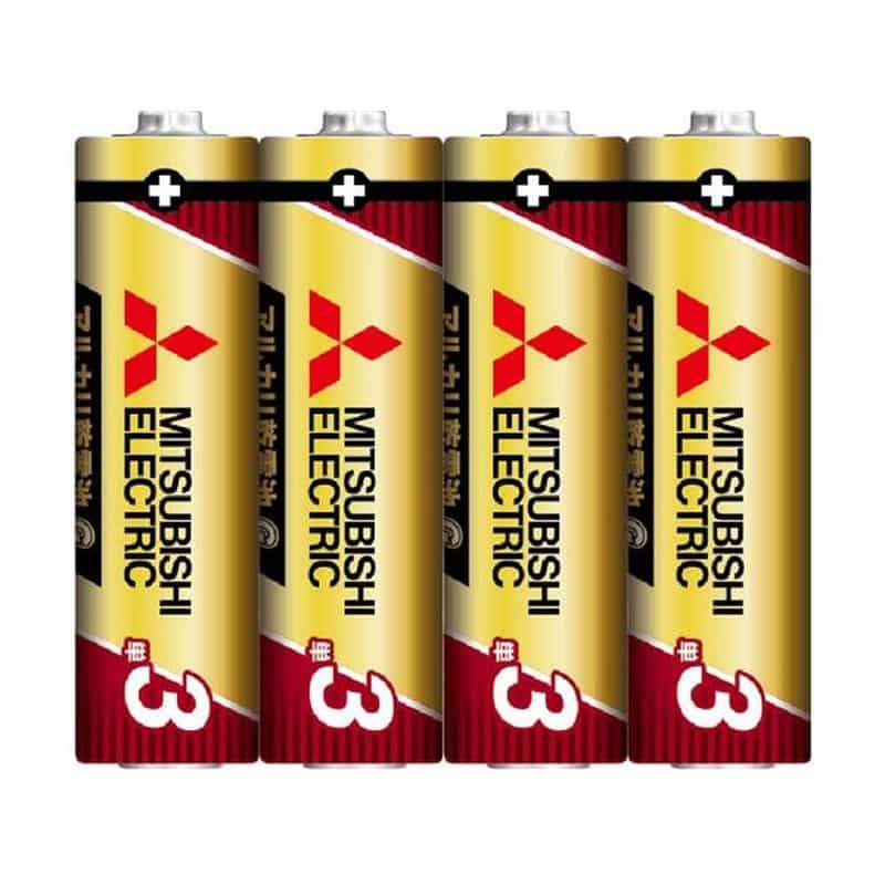 三菱電機 アルカリ乾電池 単3形 4本 LR6GR 4S 1パック（ご注文単位1パック)【直送品】