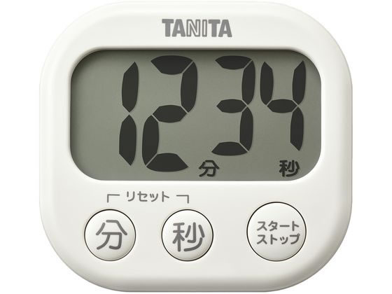 タニタ 抗菌でか見えタイマー アイボリー TD429IV 1個(ご注文単位1個)【直送品】