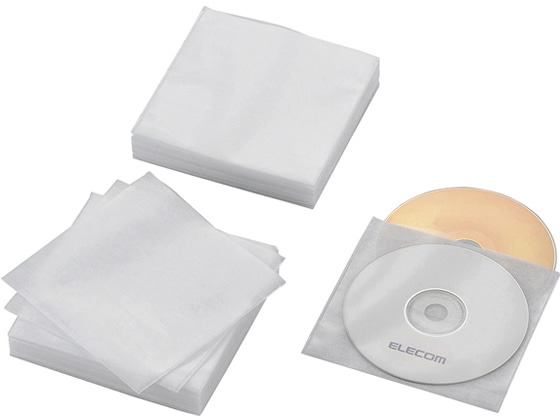 エレコム 不織布Blu-ray対応ケース120枚収納ホワイト CCDNWB120WH 1パック(ご注文単位1パック)【直送品】