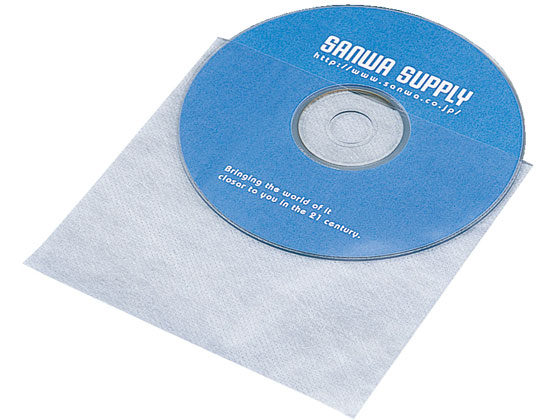 サンワサプライ CD・CD-R用不織布ケース 50枚セット FCD-F50 1セット(ご注文単位1セット)【直送品】