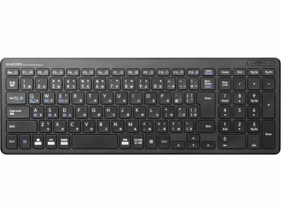 エレコム Bluetooth超薄型コンパクトキーボード TK-FBP101BK 1個(ご注文単位1個)【直送品】