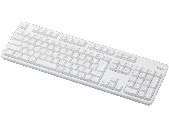 エレコム 無線フルキーボード 薄型 メンブレン式 TK-FDM106TWH 1個(ご注文単位1個)【直送品】