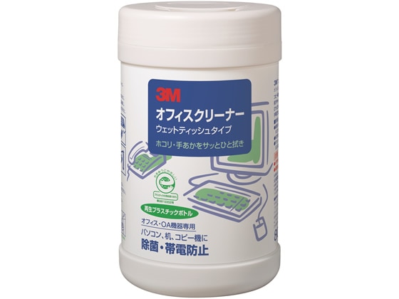 3M オフィスクリーナー ウェットティッシュタイプ 本体 80枚入 OC-80WN 1個(ご注文単位1個)【直送品】