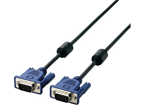 エレコム ディスプレイケーブル D-sub15ピン(ミニ) 1.5m CAC-15BK RS 1本(ご注文単位1本)【直送品】
