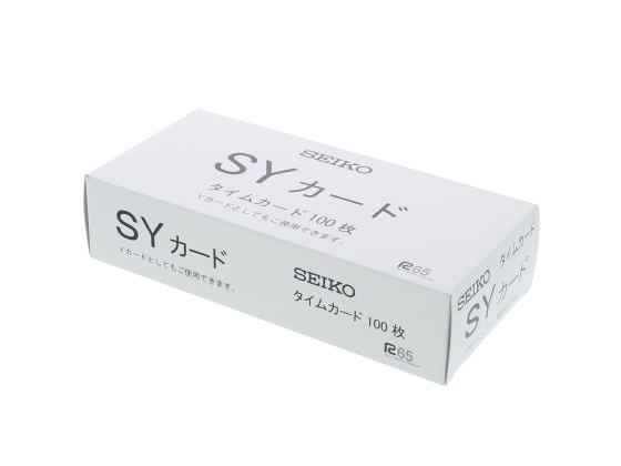 セイコー QR用タイムカードSYカード 100枚 CA-SY 1箱(ご注文単位1箱)【直送品】