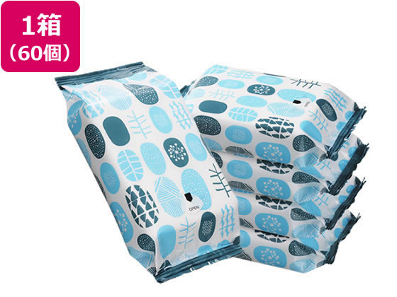 Forestway アルコールウェットティッシュ 34枚入り 5個×12パック 1箱(ご注文単位1箱)【直送品】