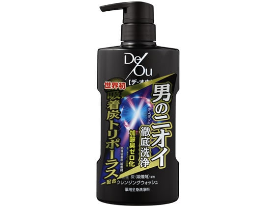 ロート製薬 デ・オウ 薬用クレンジングウォッシュ 本体ポンプ 520ml 1本(ご注文単位1本)【直送品】
