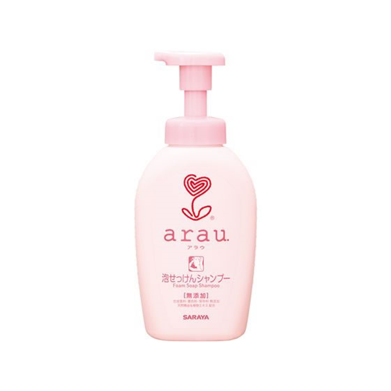 サラヤ アラウ 泡せっけんシャンプー 本体 500ml 1本（ご注文単位1本)【直送品】