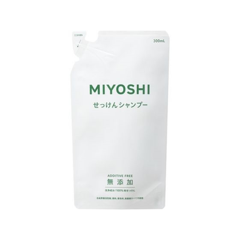 ミヨシ石鹸 無添加 せっけんシャンプー 詰替用 300ml 1個（ご注文単位1個)【直送品】