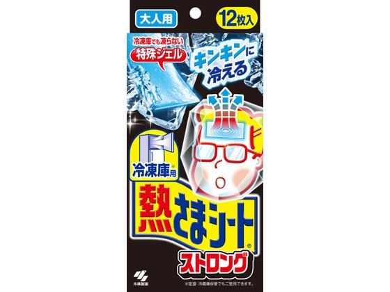 小林製薬 冷凍庫用 熱さまシート ストロング 大人用 12枚 1個(ご注文単位1個)【直送品】