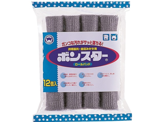 ボンスター販売 ボンスター ロールパッド 12個 B-005 1袋（ご注文単位1袋)【直送品】
