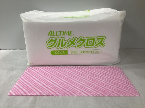 東京メディカル グルメクロス 30×61cm ピンク 100枚 FT-201PE 1箱(ご注文単位1箱)【直送品】
