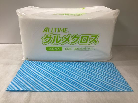 東京メディカル グルメクロス 30×61cm ブルー100枚 FT-203PE 1箱(ご注文単位1箱)【直送品】
