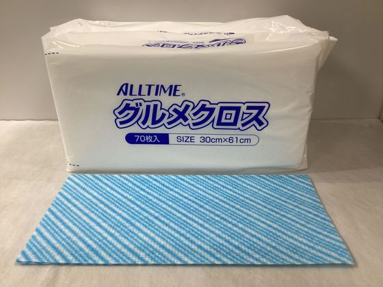 東京メディカル グルメクロス 厚口 30×61cm ブルー 70枚 1箱(ご注文単位1箱)【直送品】