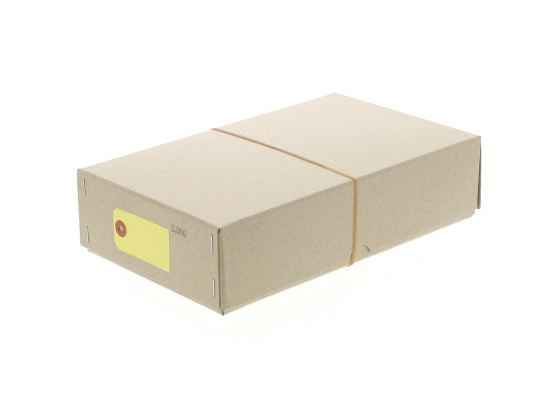 ゴークラ カラー豆荷札 針金荷札 黄 2000枚 ニ-C10 1箱(ご注文単位1箱)【直送品】