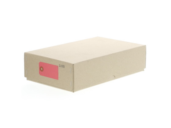 ゴークラ カラー豆荷札 針金荷札 赤 2000枚 ニ-C10 1箱(ご注文単位1箱)【直送品】