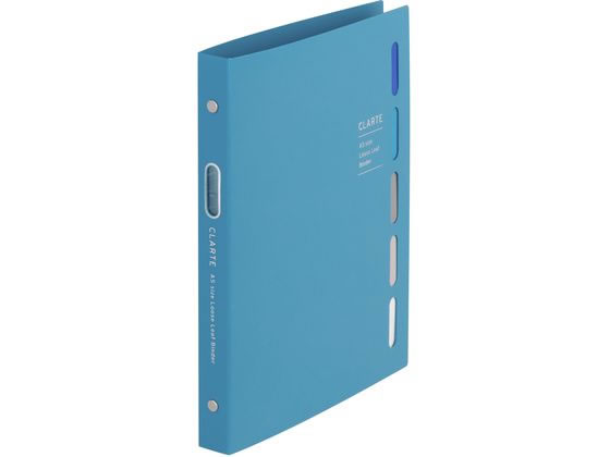 マルマン ルーズリーフ バインダー クラルテ A5 20穴 ブルー F415-02 1冊(ご注文単位1冊)【直送品】