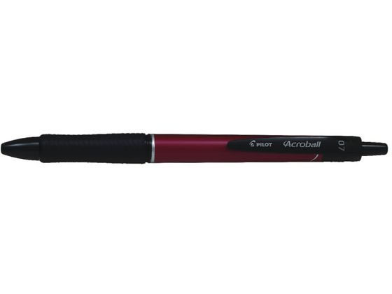 パイロット アクロボール T 極細 0.7mm メタルレッド BAB-15FT-MR 1本(ご注文単位1本)【直送品】