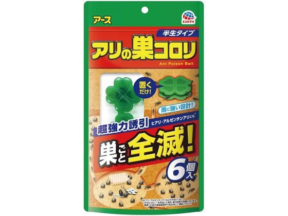 アース製薬 アリの巣コロリ 半生タイプ 6個入 1パック(ご注文単位1パック)【直送品】
