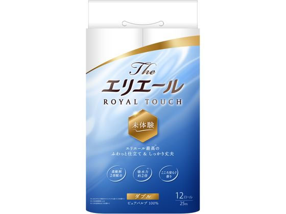 大王製紙 エリエール Theエリエール トイレットティシュー ダブル 12ロール 1パック(ご注文単位1パック)【直送品】