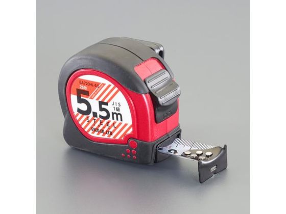 エスコ メジャー ワイドフック 25mm×5.5m EA720HL-5.5 1個(ご注文単位1個)【直送品】