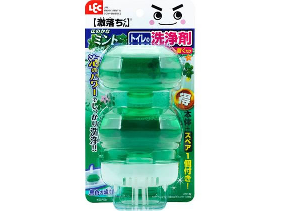 レック GNタンクにポン トイレの洗浄剤 ミント 2個入 容器1個付 1セット(ご注文単位1セット)【直送品】