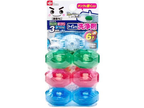 レック GNタンクにポン トイレの洗浄剤 アソート6個入 容器1個付 1セット(ご注文単位1セット)【直送品】