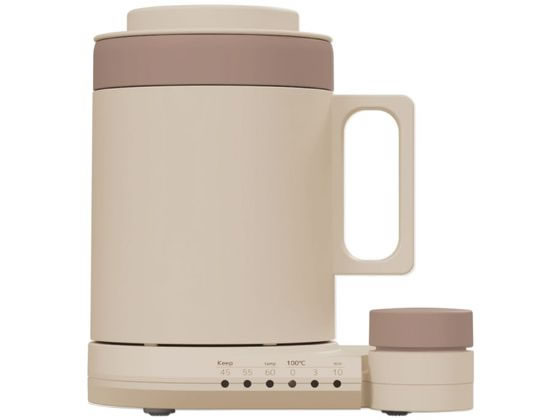 THANKO 沸かして飲めるマグケトル ブラウン MAGKTLHBW 1個(ご注文単位1個)【直送品】