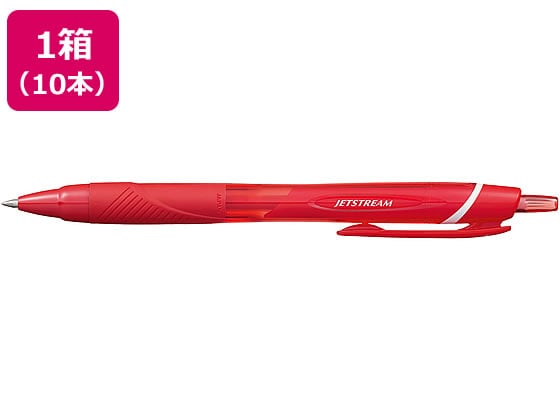 三菱鉛筆 ジェットストリーム カラーインク 0.7mm 赤 10本 1箱（ご注文単位1箱）【直送品】
