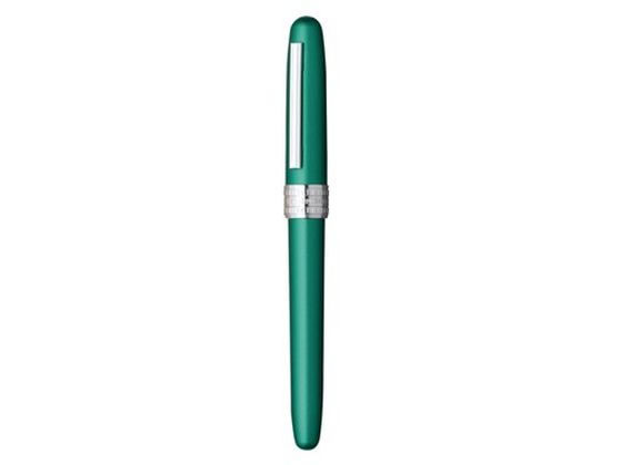 プラチナ 万年筆 プレジール ティールグリーン 細字 1本（ご注文単位1本）【直送品】
