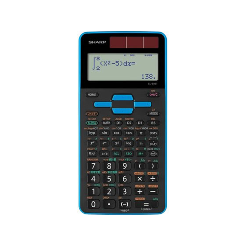 シャープ 関数電卓 10桁 ブルー EL509TAX 1個（ご注文単位1個）【直送品】