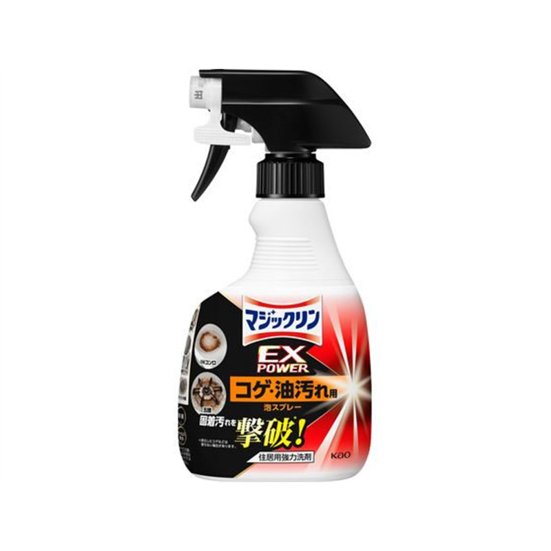 KAO マジックリン EXPOWER コゲ・油汚れ用泡スプレー 本体 400mL 1個（ご注文単位1個）【直送品】