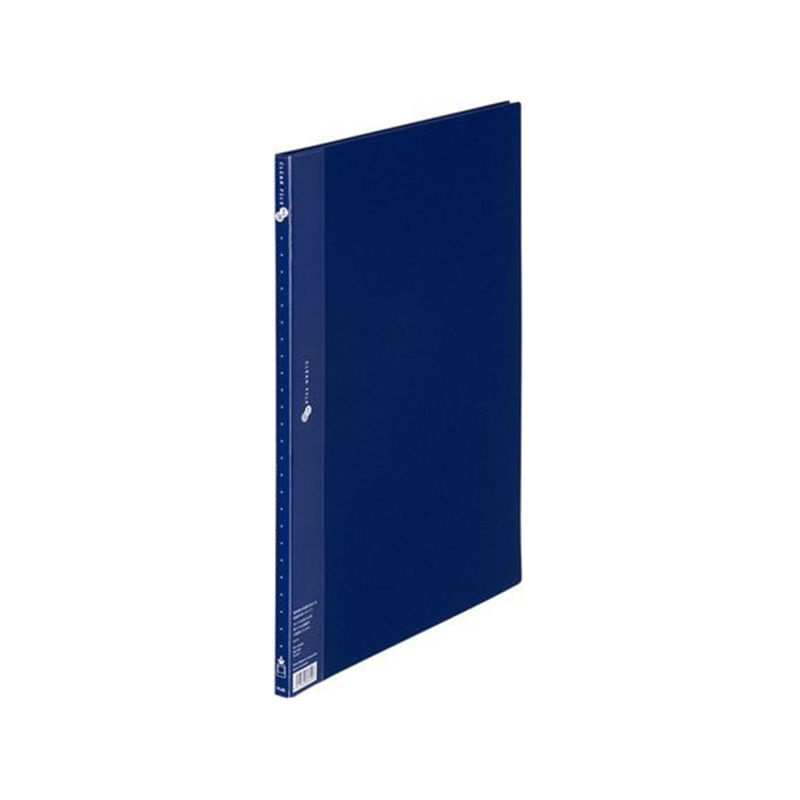 プラス クリアーファイル A3タテ 20ポケット ネイビー 88401 FC-102EL 1冊（ご注文単位1冊）【直送品】