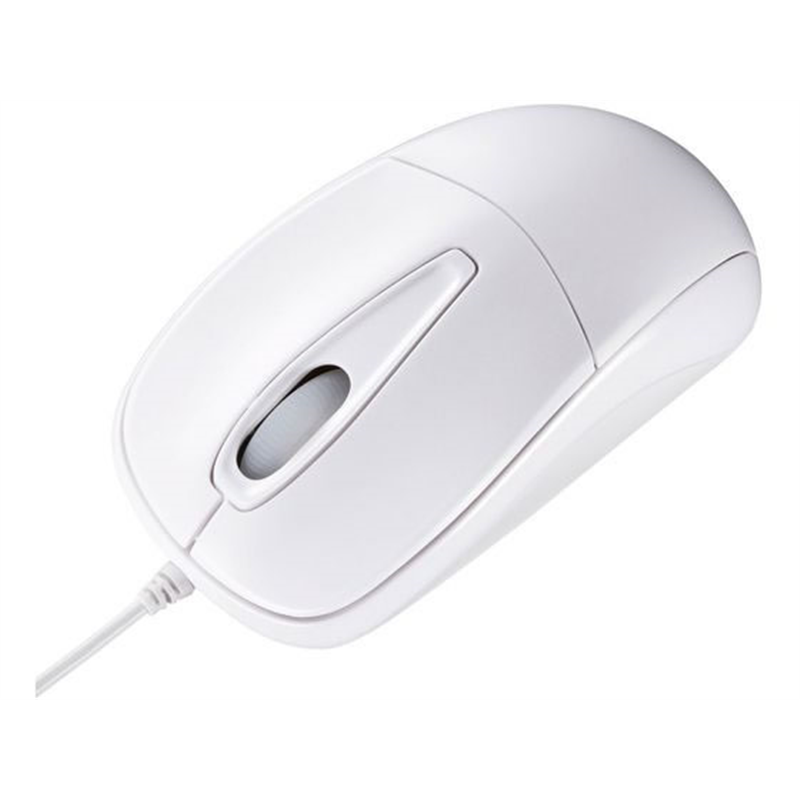 サンワサプライ 静音有線光学式マウス ホワイト MA-122HW 1個(ご注文単位1個)【直送品】